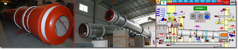 ROTARY KILNS AND TOUCH SCREEN